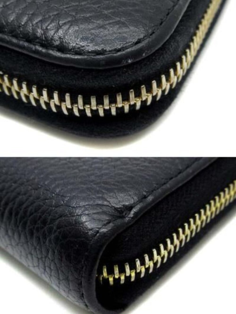 ★SOLD★ Prada Leather Zip Around Wallet Black - Picture 4 of 6